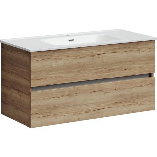 Подвесная тумба под раковину Sancos Urban UR100EG 100см дуб галифакс натуральный